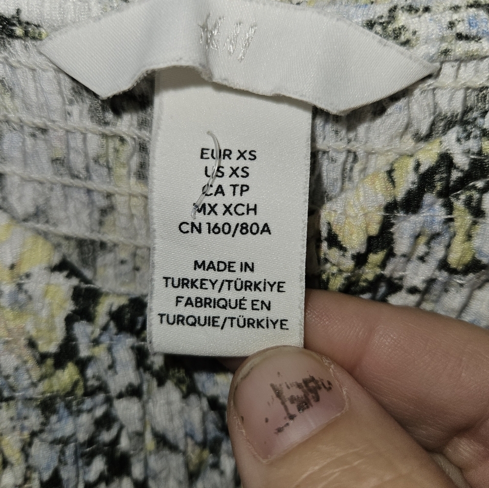 H & M Womans Floral Dress Size Xs - Picture 5 of 9